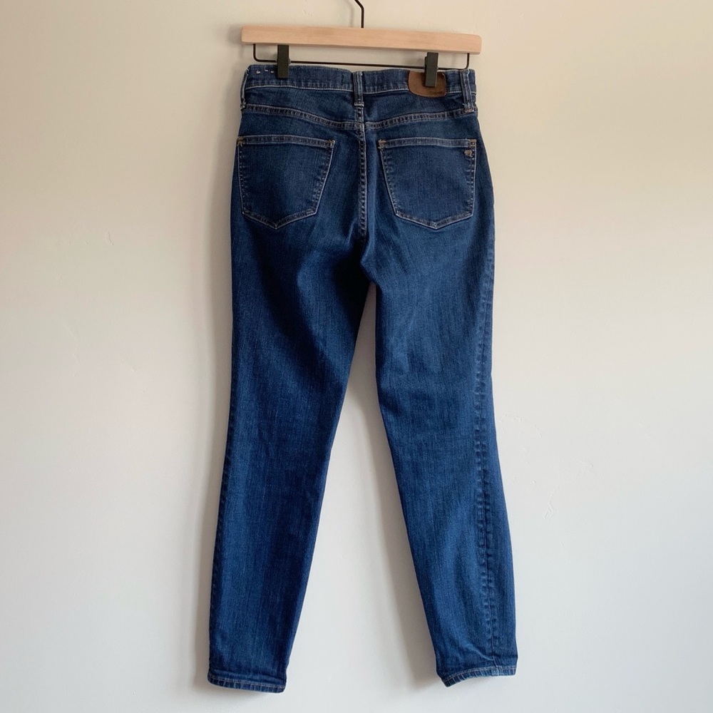 Madewell High Riser Skinny Dark Wash Crop Jeans 28 - Picture 4 of 7